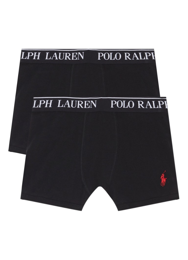 Ralph Lauren, set de 2 boxeri cu talie elastică și logo.