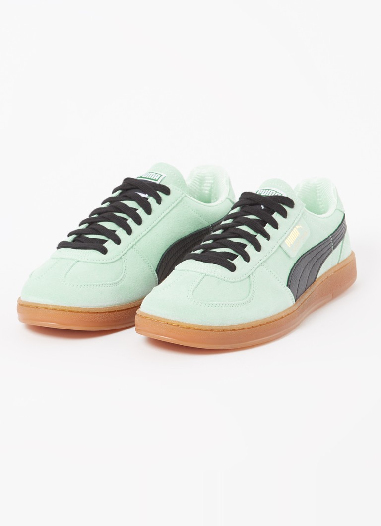 Pantofi sport Puma Super Team Suede cu detalii din piele