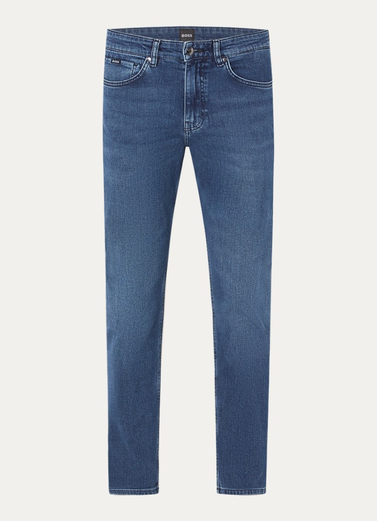 Blugi HUGO BOSS H-Delaware Slim Fit, nuanță închisă