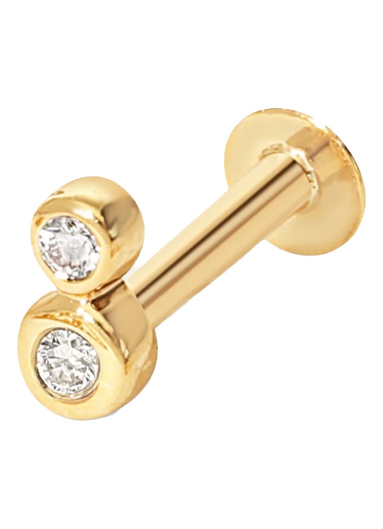 Culet Jewelery Dual Bezel Piercing with Diamond