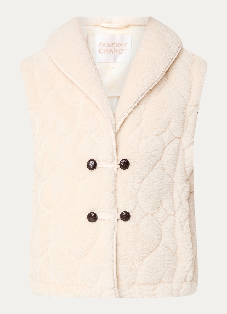 Gilet en peluche Merlin de Fabienne Chapot avec poches latérales