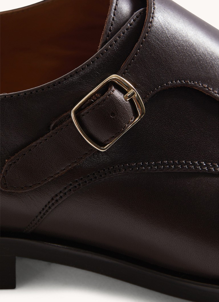 Buty skórzane Reiss Amalfi z klamrą
