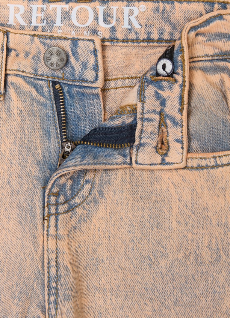 Retour Jeans  Kira high waist wide leg jeans met gekleurde wassing