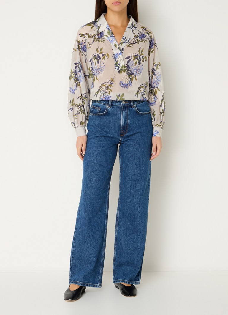 MUNTHE Susani tunic with floral print
