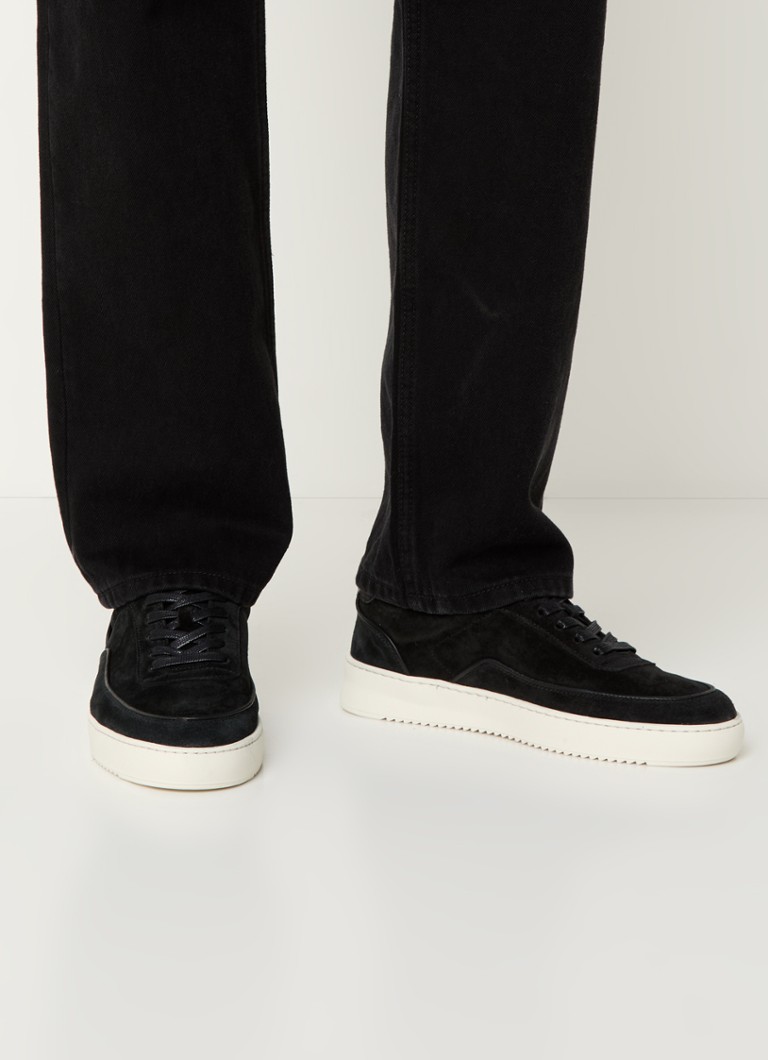 Filling Pieces Mondo suede sneaker with leather details