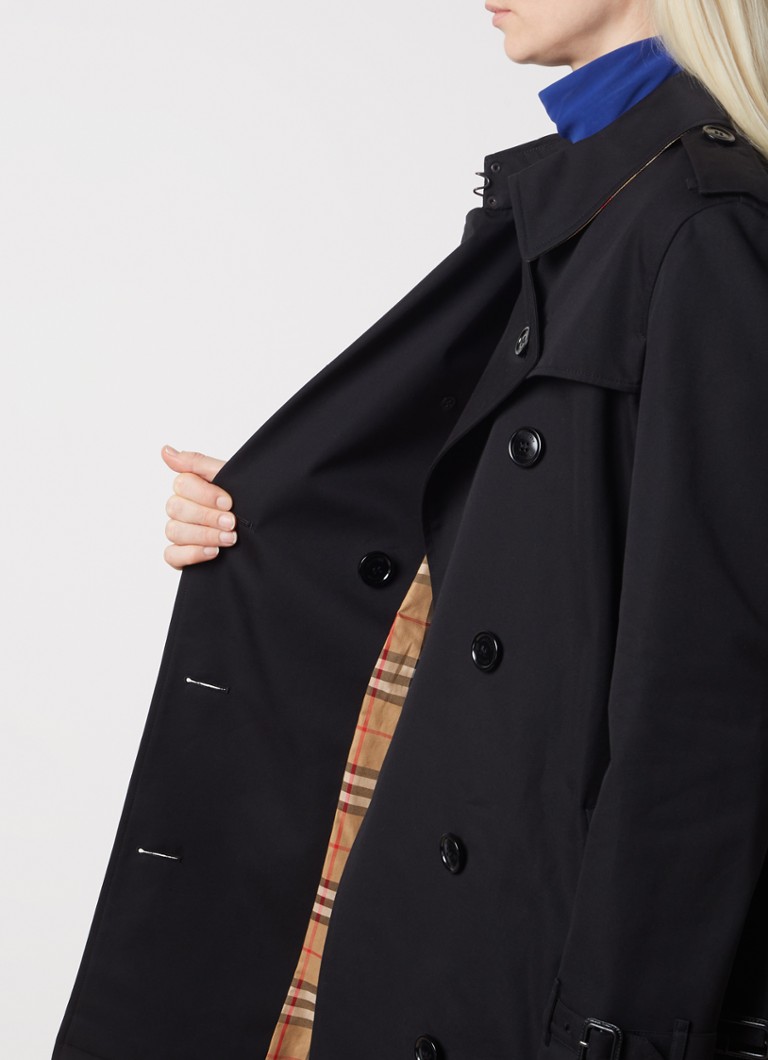 Trench doppiopetto Burberry Kensington con cintura