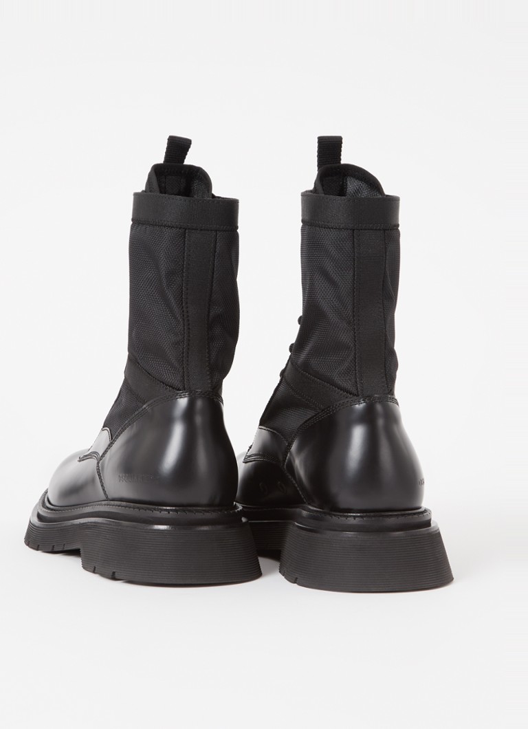 Ghete cu șireturi din piele militară Dsquared2 D2Q2