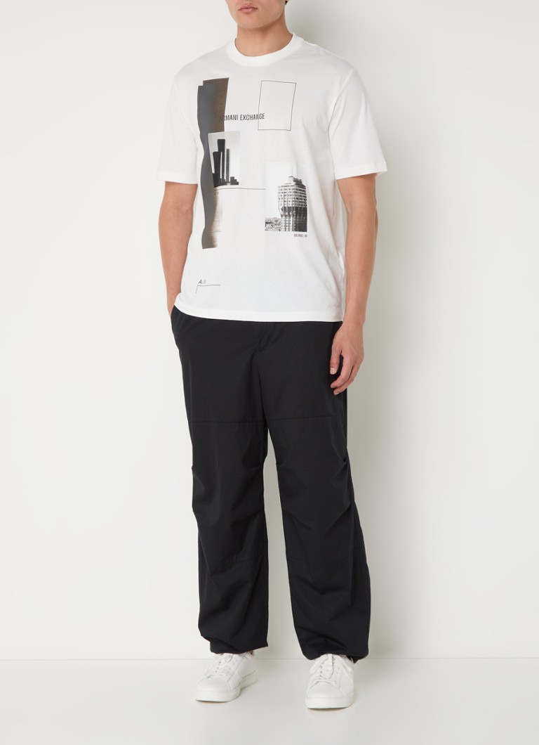 Tricou Armani Exchange cu logo imprimat