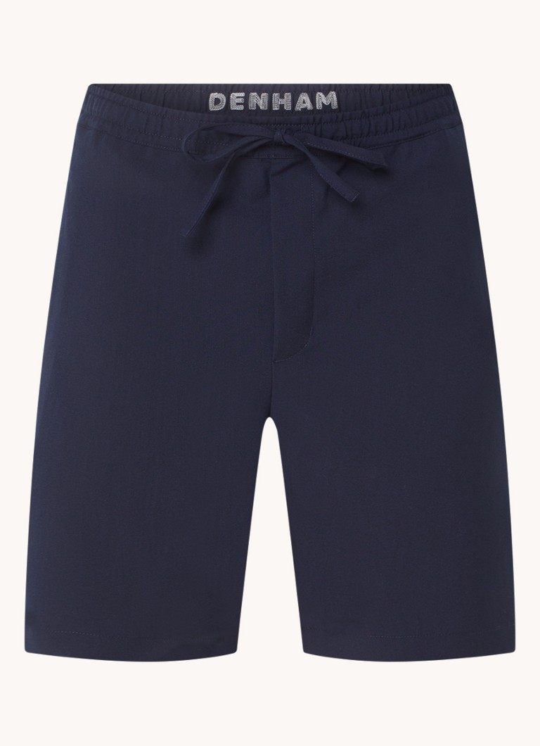 Pantaloni scurți Denham Carlton cu croială dreaptă și șnur reglabil