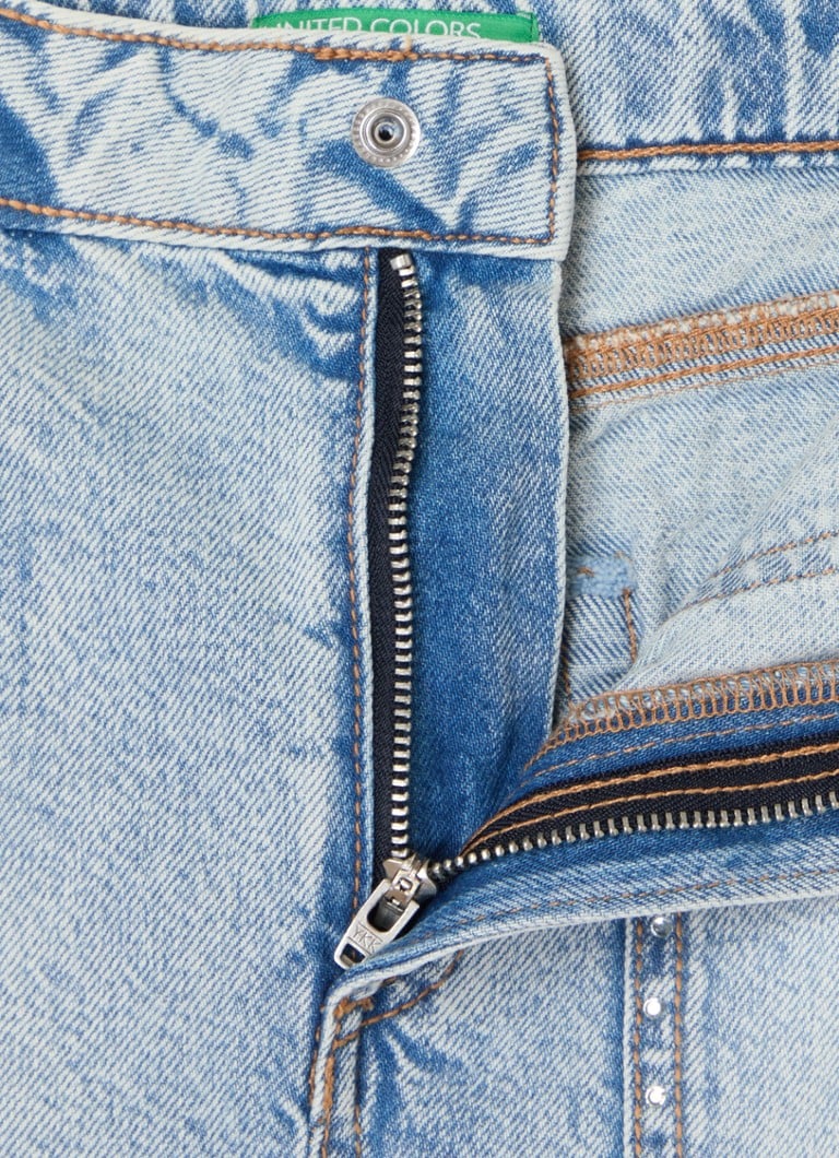 Benetton Denim skirt with rhinestones
