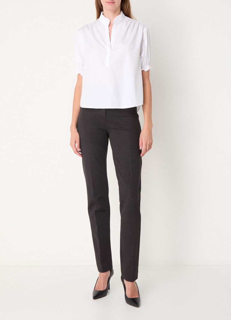Pantaloni a quadri slim a vita alta Gerard Darel Nola