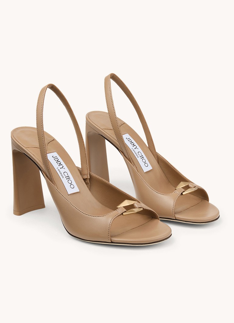 Jimmy Choo Lev 95 sandala od janjeće kože s remenčićem