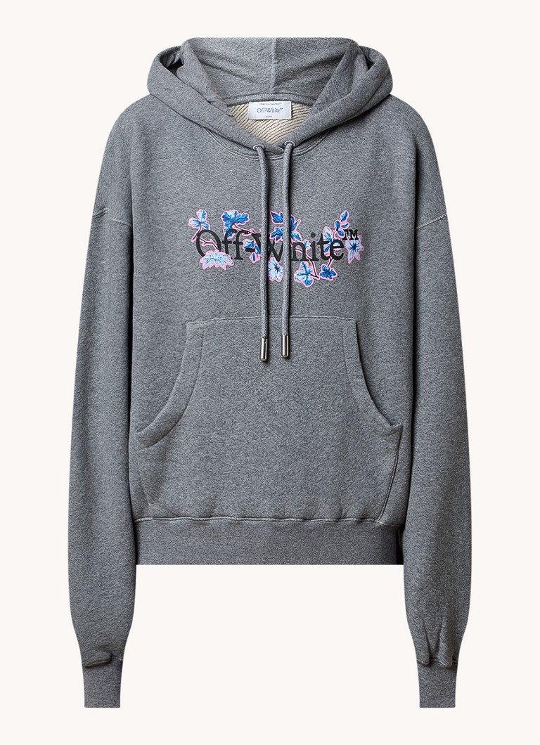 Hanorac cu imprimeu cu logo Off-White