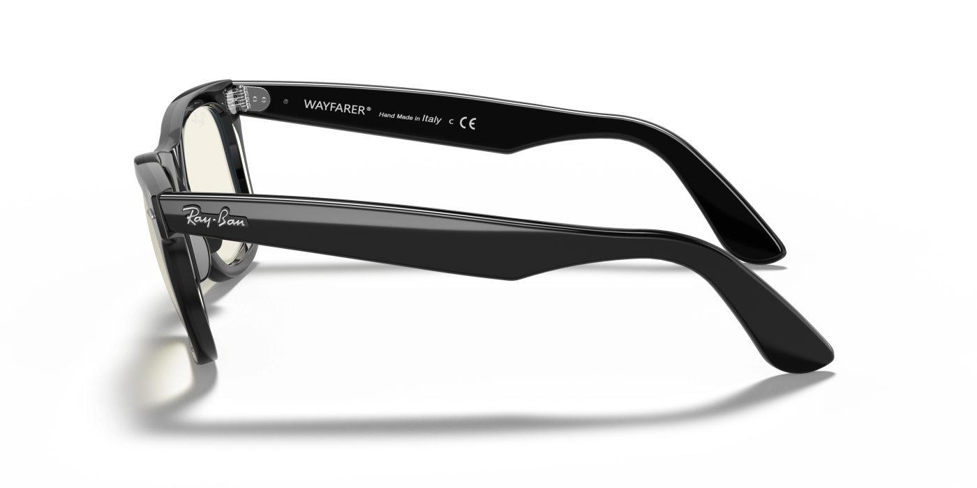 WAYFARER CLEAR EVOLVE - Negru lucios, gri fotocromatic