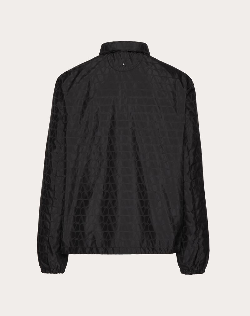 Nylon vindjakke med ikonisk toile-mønster