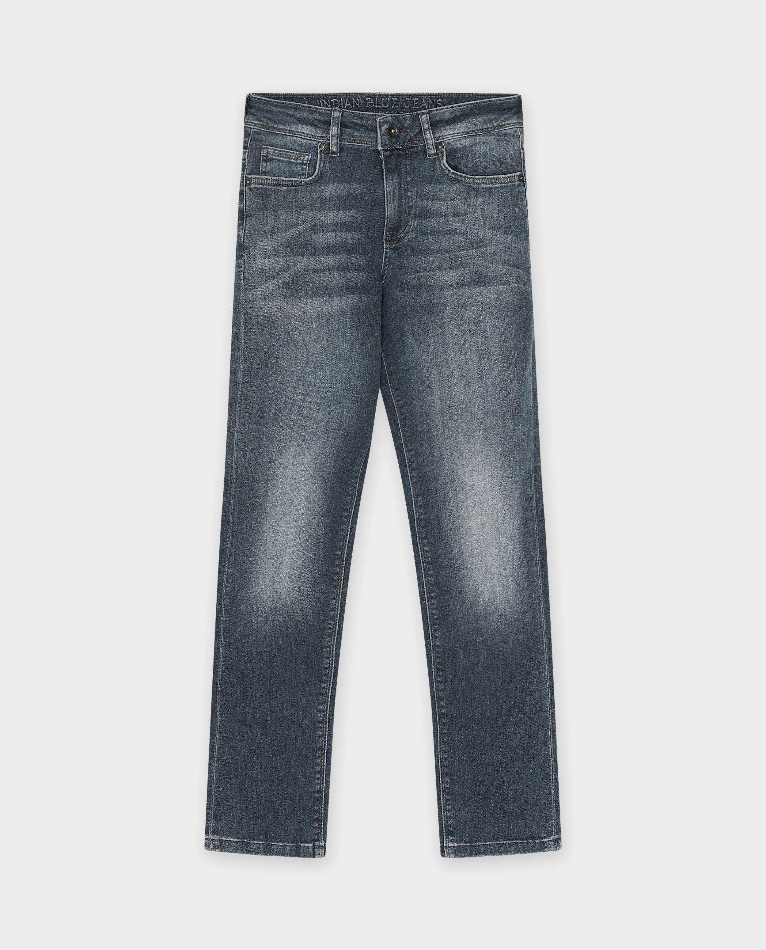 Indian Blue Jeans Kékesszürke farmer, bő szabású, sötétszürke