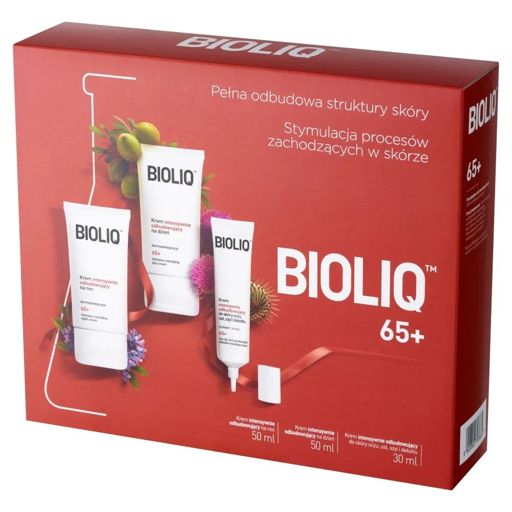 Σετ καλλυντικών Bioliq 65+ Κρέμα ημέρας + Κρέμα νύχτας + Κρέμα ματιών, χειλιών, λαιμού και ντεκολτέ