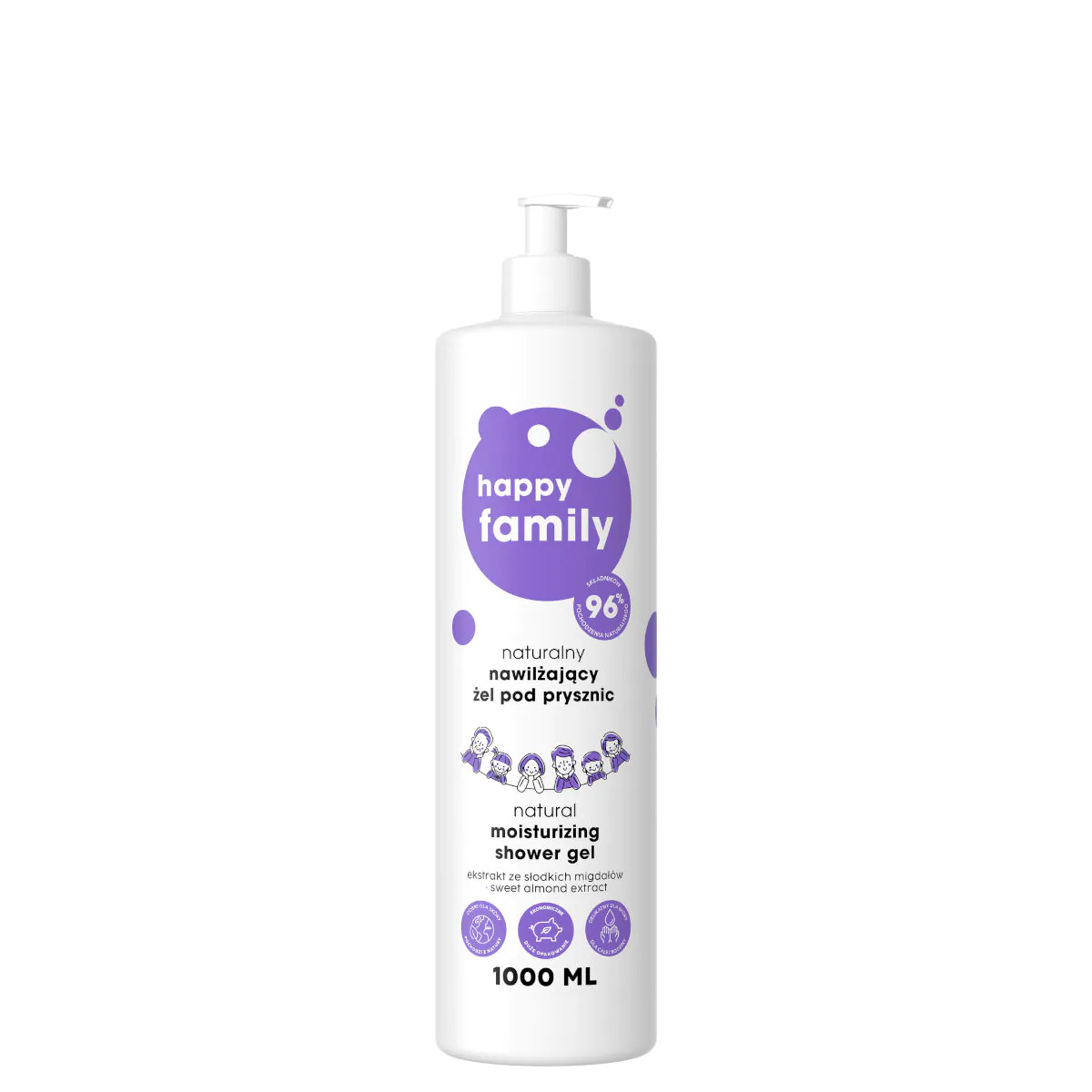 Prirodni hidratantni gel za tuširanje Happy Family