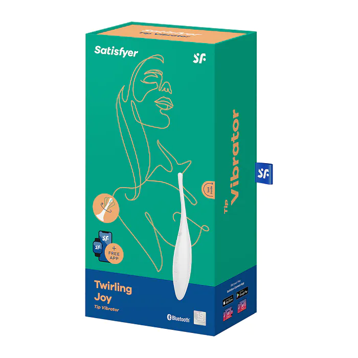 Massageador Satisfyer Twisting Joy Connect App Branco
