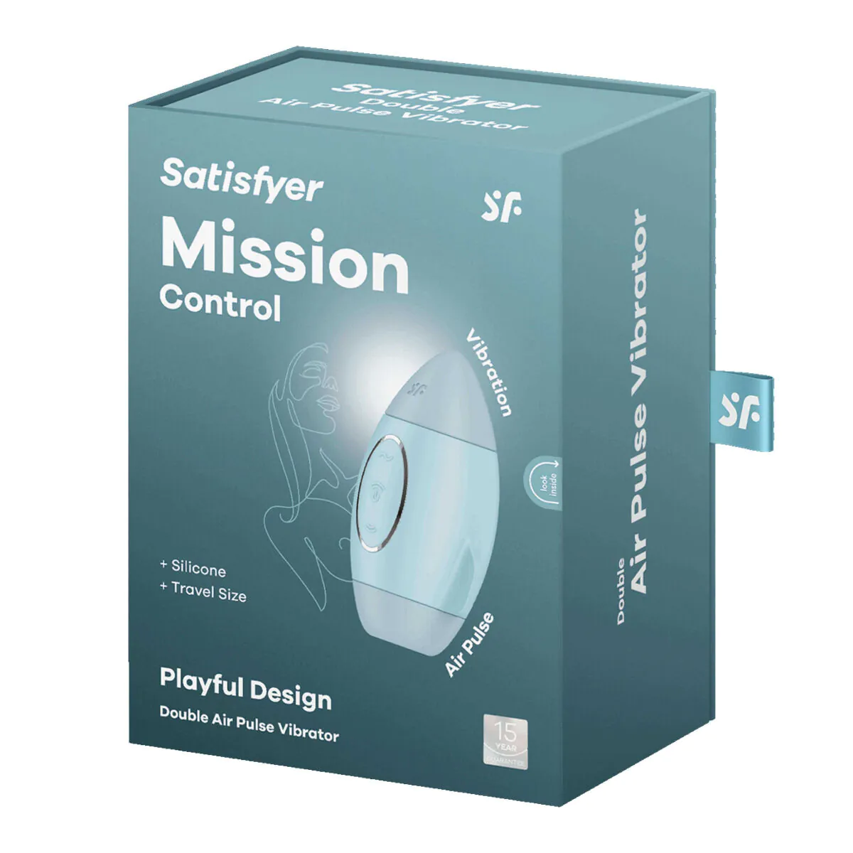 Satisfyer Mission Control Blue - klitorismassager 1 stk.