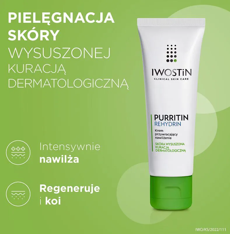 Iwostin Purritin Rehydrin krema za obnavljanje vlage