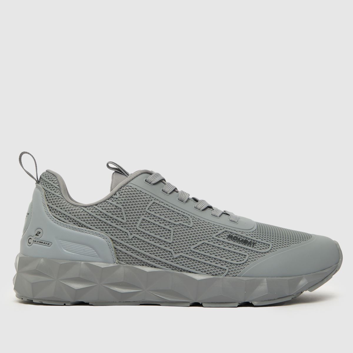 EA7 Emporio Armani – Ultimate C2 Kombat – Ljusgrå sneakers