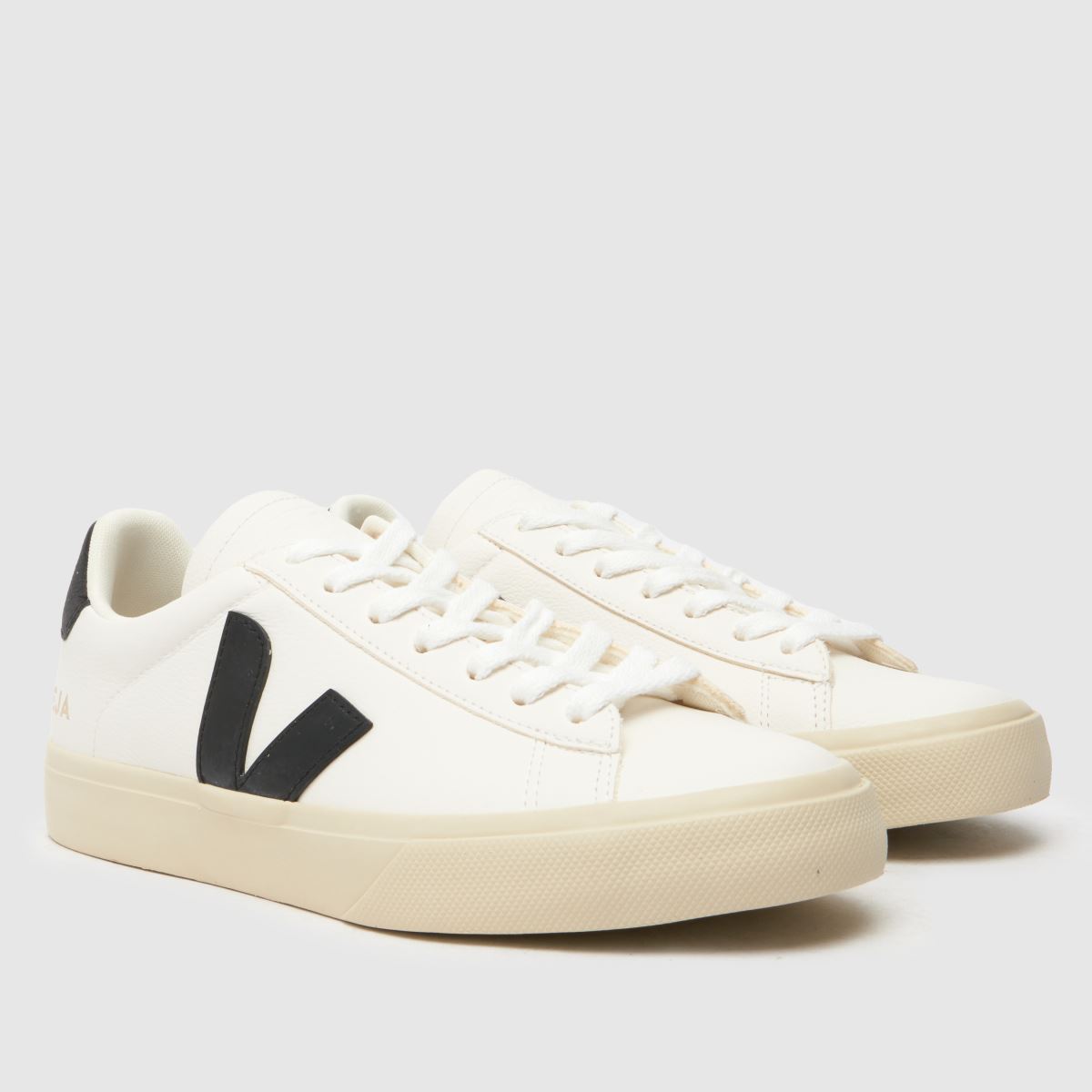 VEJA campo trainers i vitt & svart