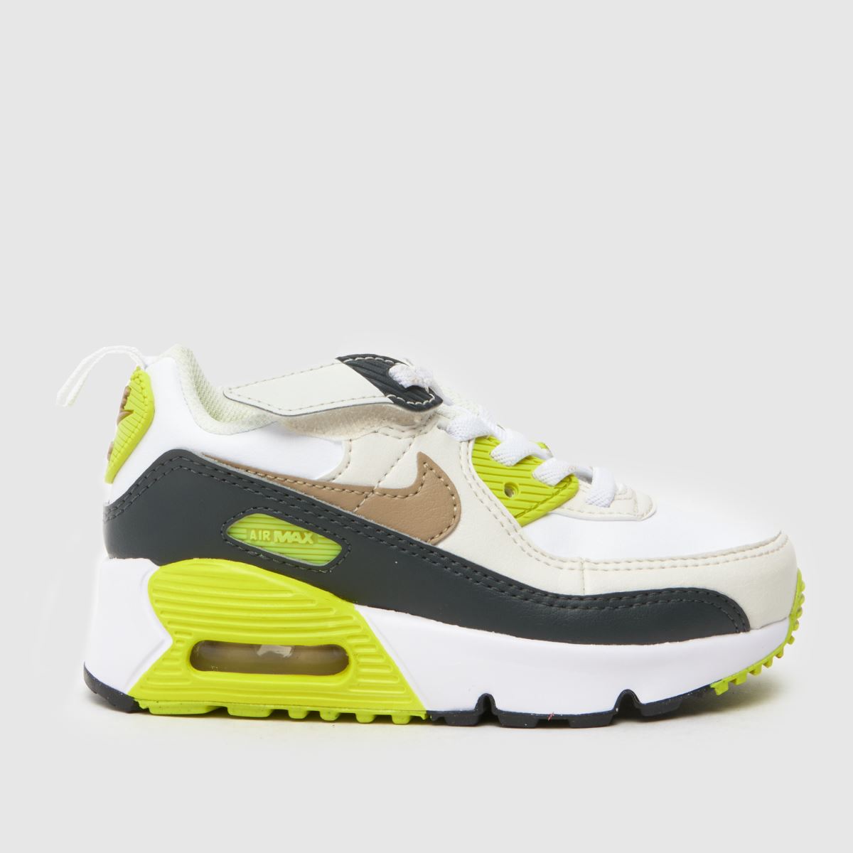 Nike vita multifärgade Air Max 90 Junior-träningsskor