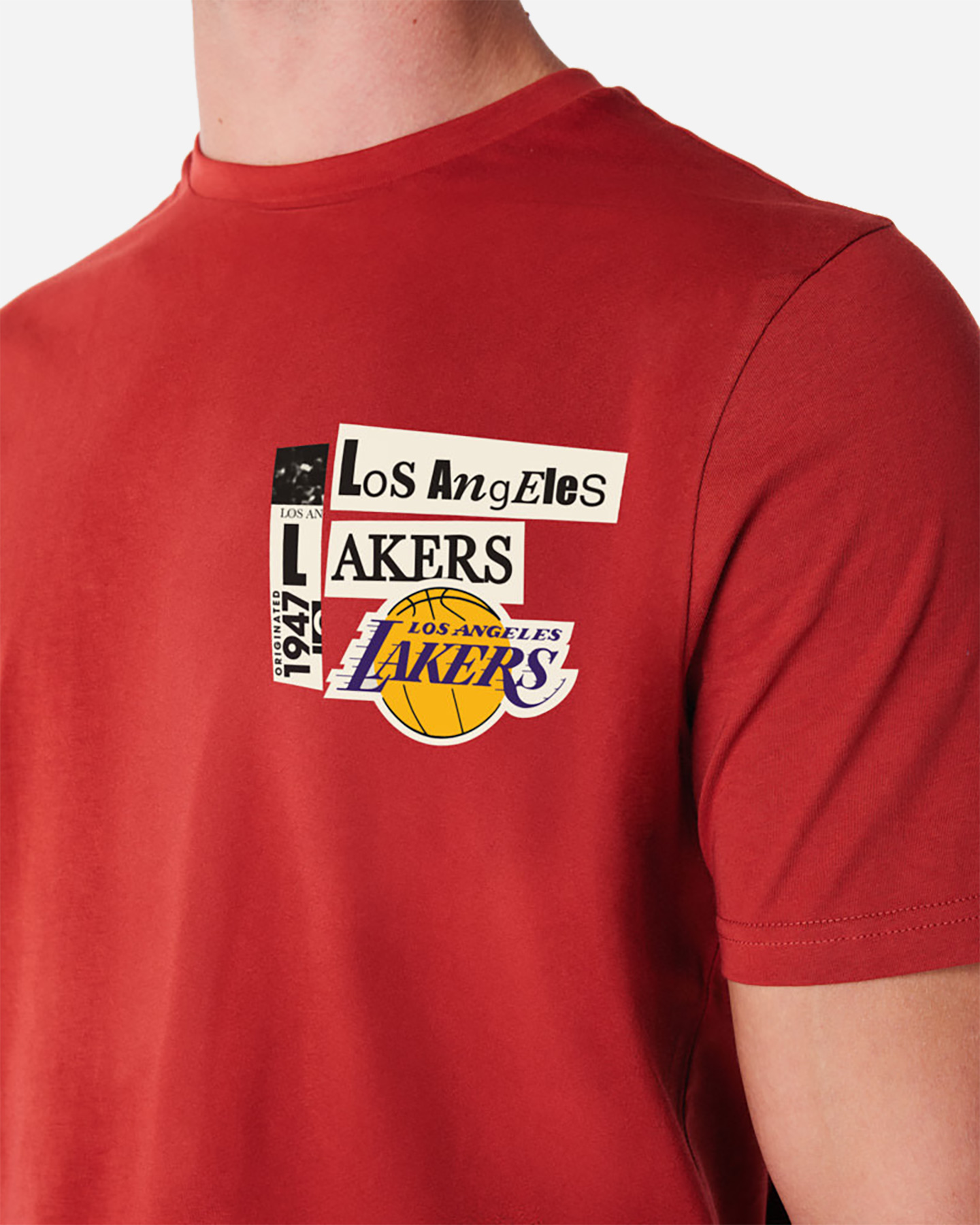 Basketbalové oblečenie New Era Newspaper Lakers M 60564822