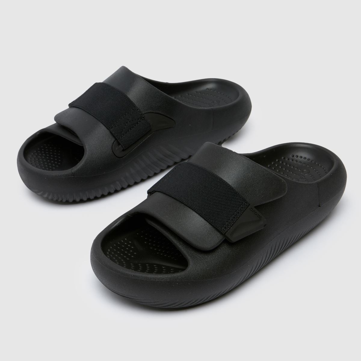 Crocs Mellow Luxe Recovery Slide szandál fekete színben