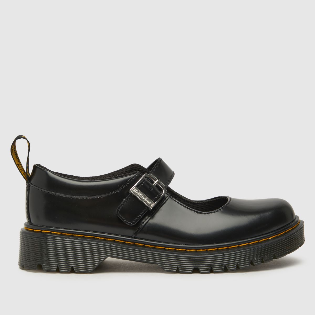 Dr Martens svarta mj bex flickor juniorskor