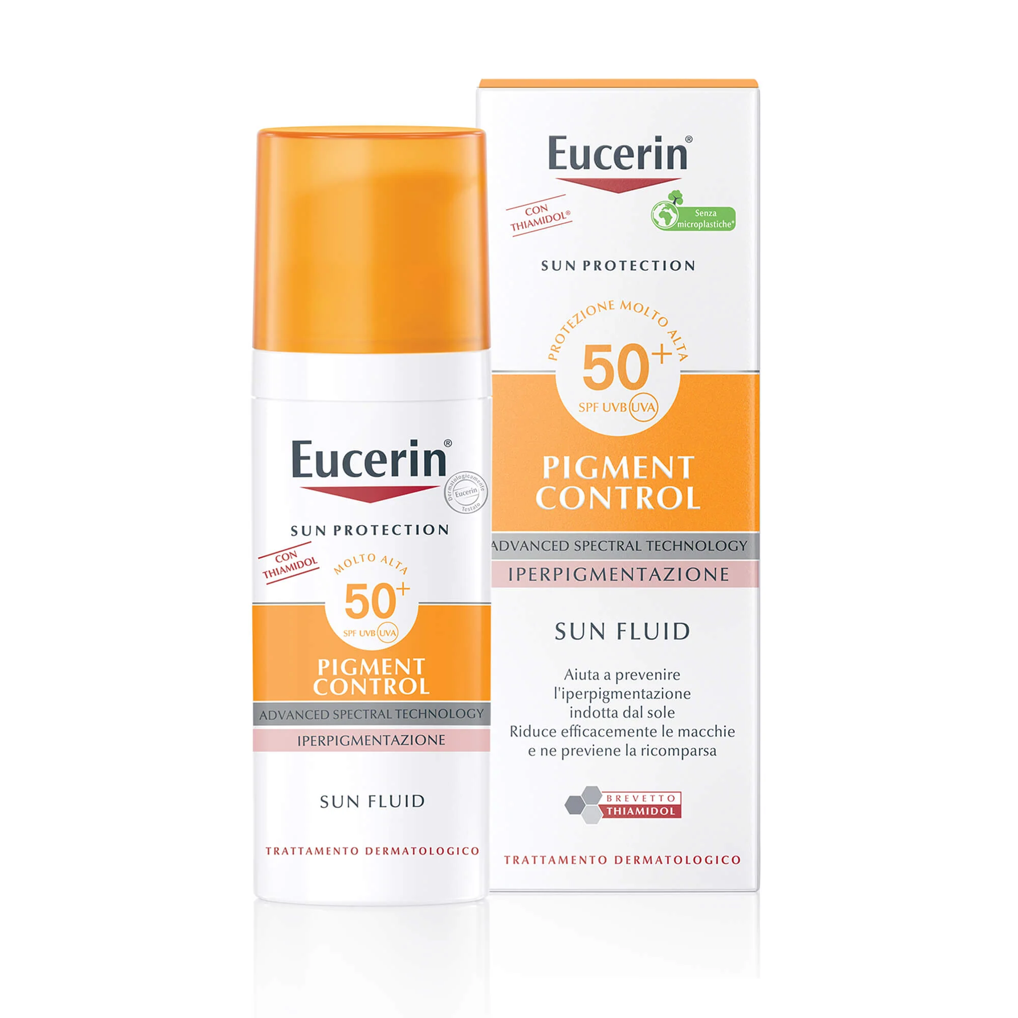 Fluido solar de alta protección con control de pigmentación SPF50+ - Protector solar facial de alta protección.