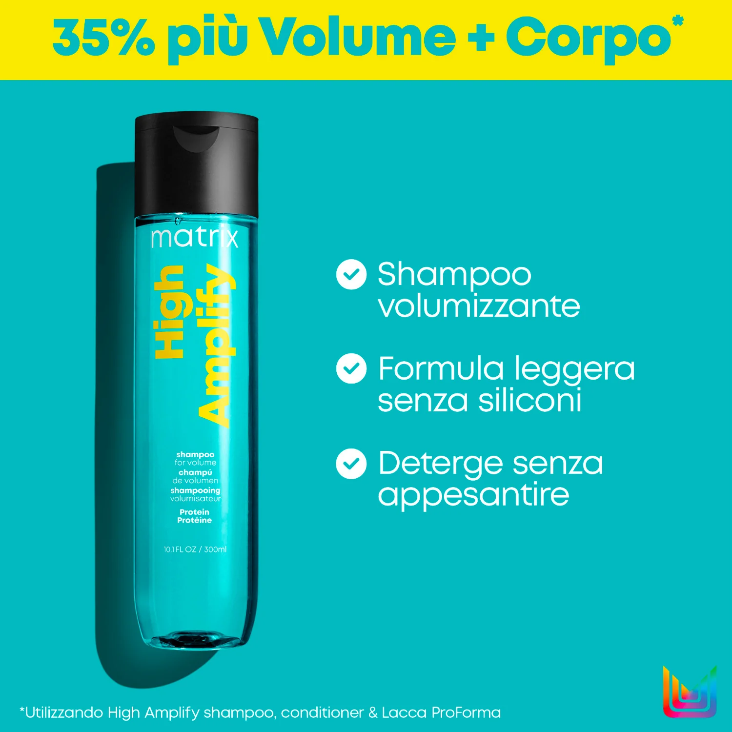 Champú voluminizador Total Results High Amplify