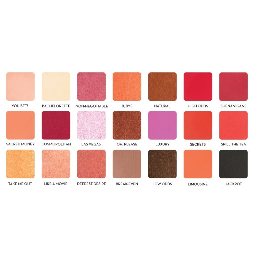Rude Cosmetics RUDE BLACKJACK 21 acu ēnu palete [Mean Girl]