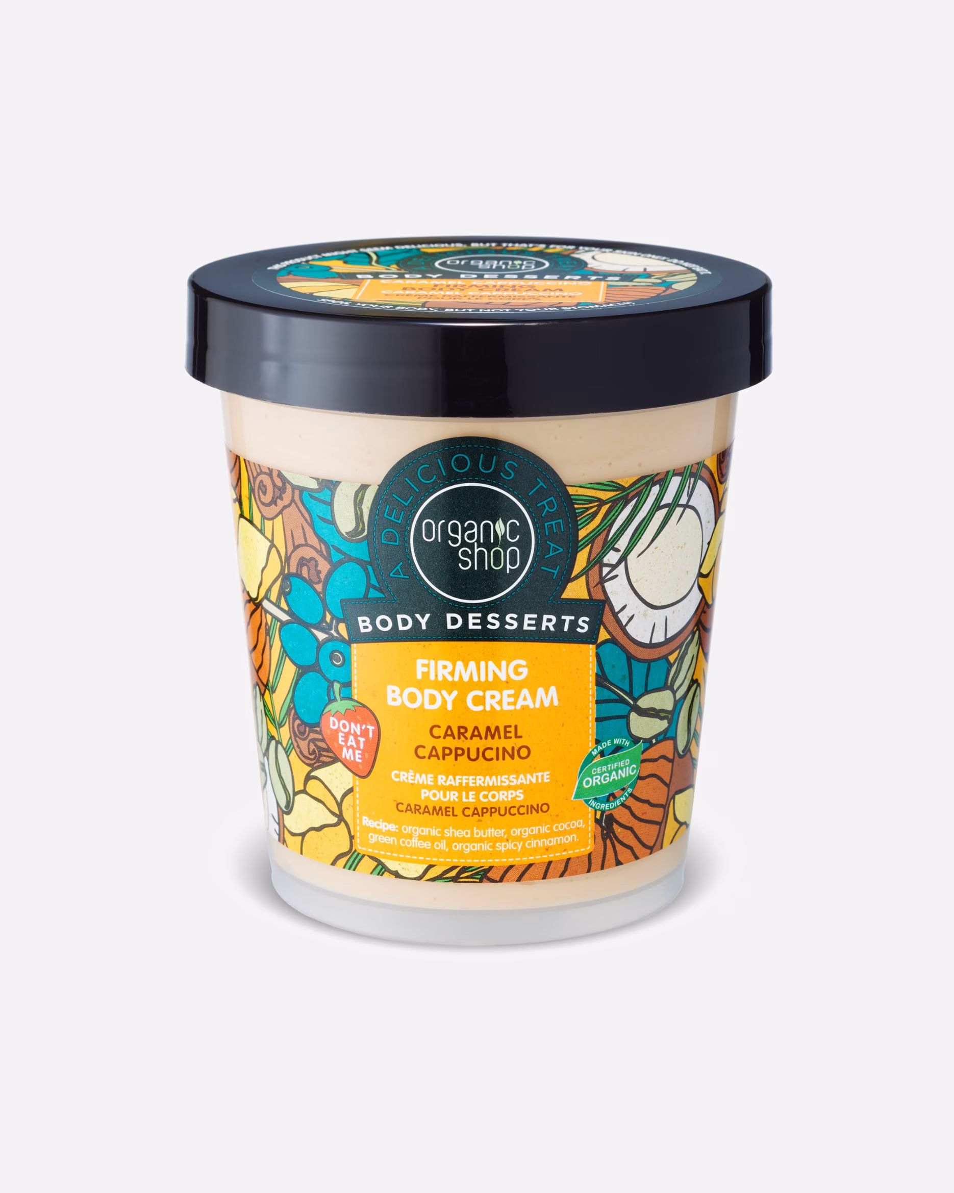 Økologiske Body Desserter Cappuccino Karamell Oppstrammende Krem