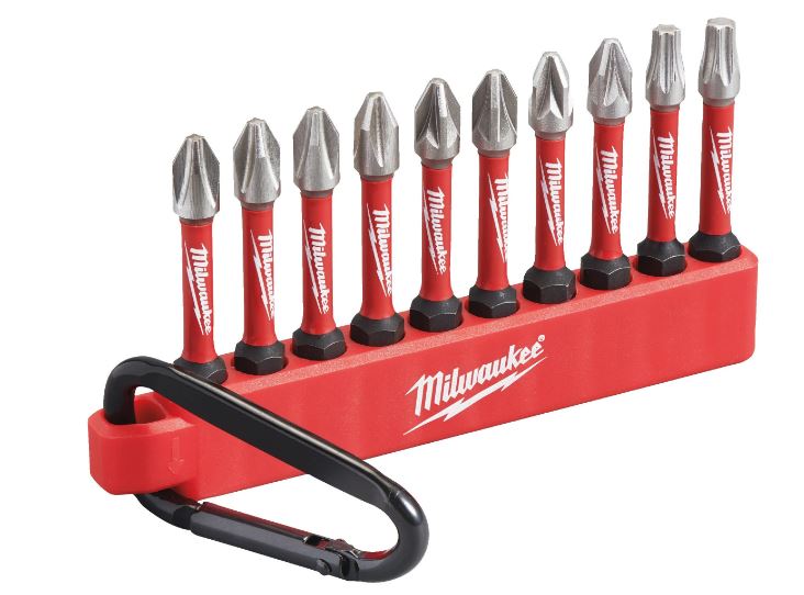 Zestaw bitów karabinkowych SHOCKWAVE™ 50 mm, 10 elementów, Milwaukee Accessories 4932480941