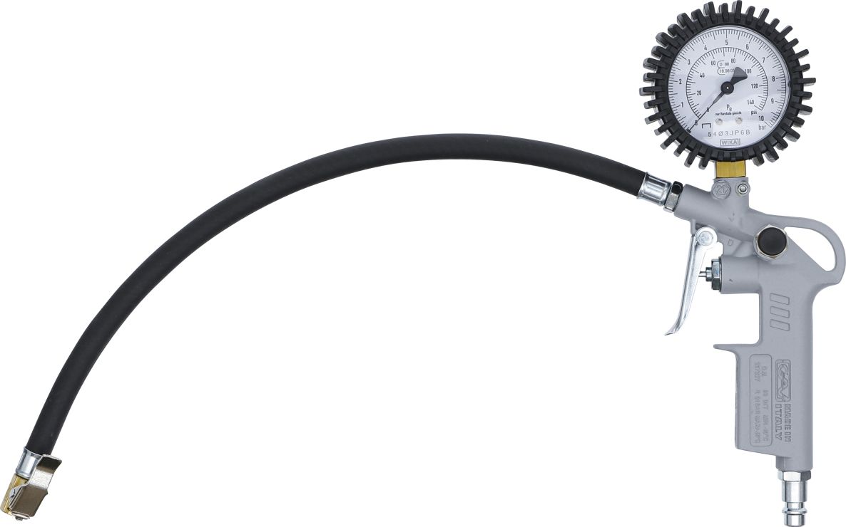 BGS 55400 Air tire inflation gun calibrated 0 - 10 bar