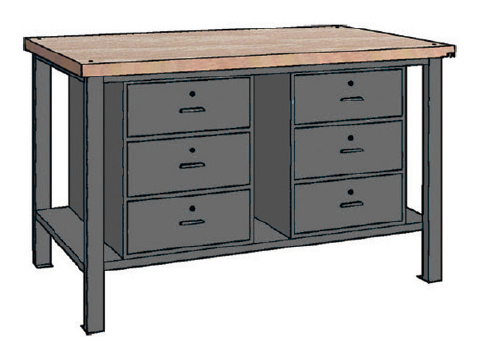 Contimac 770172 WP 106 S/BB Radni stol 1500X700X890