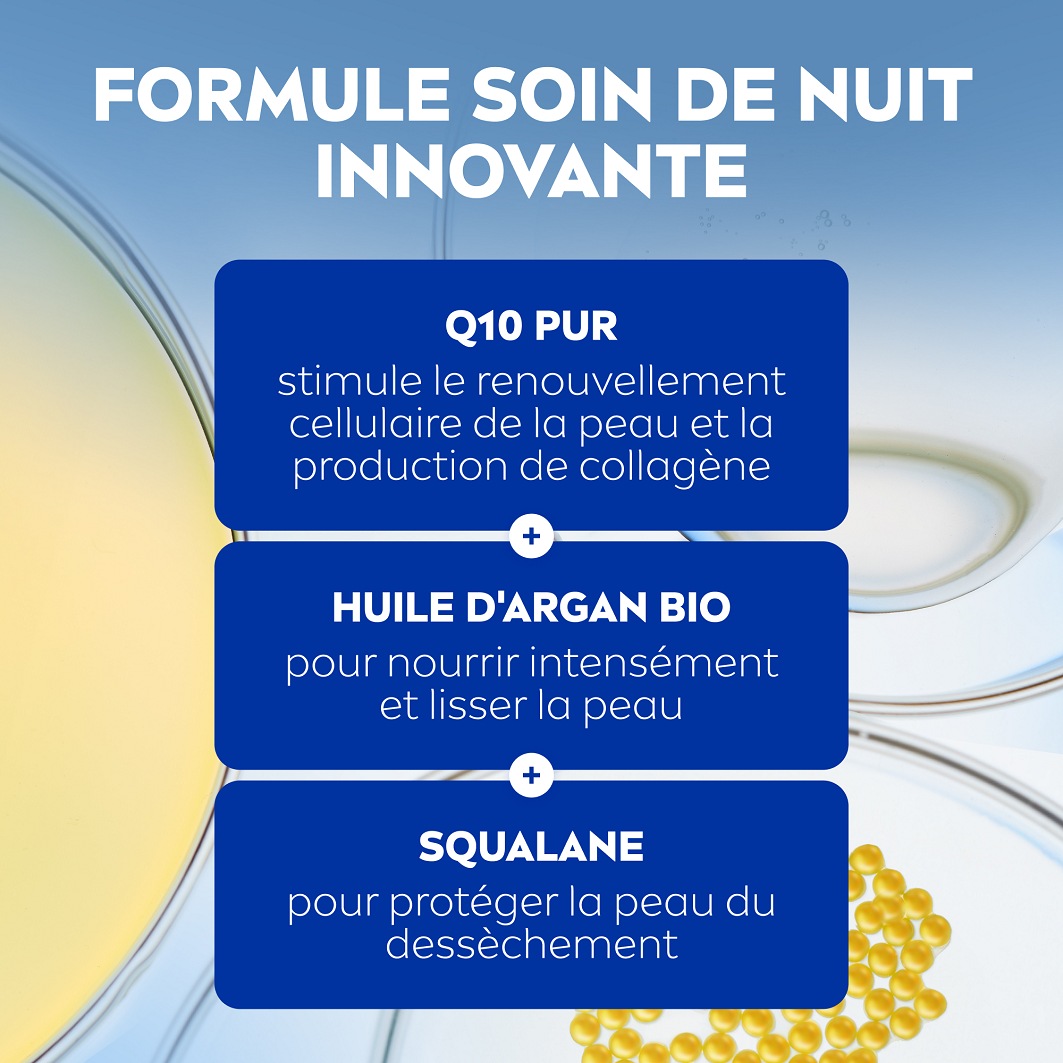 NIVEA Extra Pflegende Anti-Falten Nachtcreme für trockene Haut