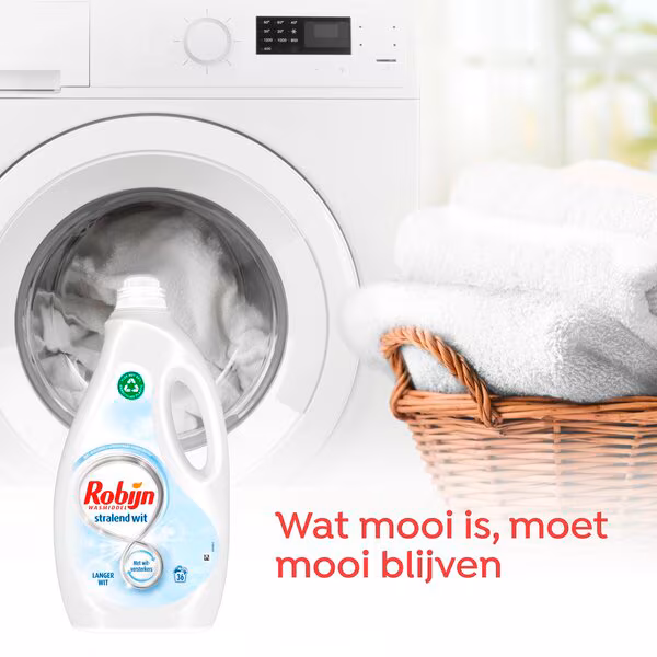 Robijn Radiant White Flytande tvättmedel 1800ml, 36 tvättar