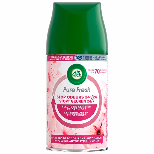 Osvežilec zraka Air Wick Pure Freshmatic, azijski češnjev cvet, polnilo, 250 ml