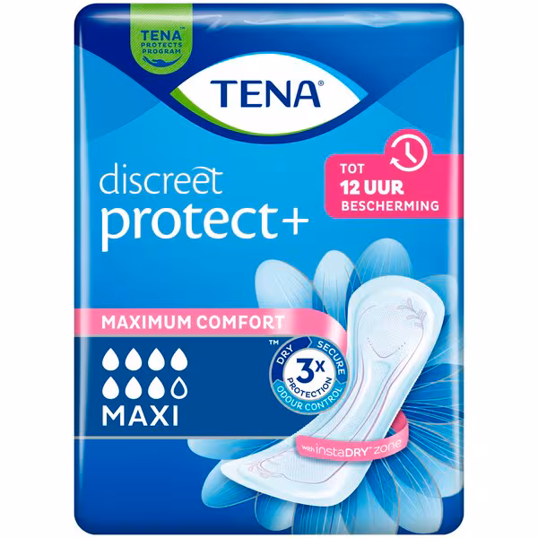 Tena Lady Discreet Maxi Pads Medical Device - 6 pieces