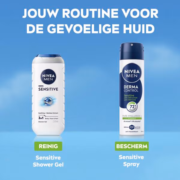 NIVEA Men Derma Control Sensitive izzadásgátló spray 150ml