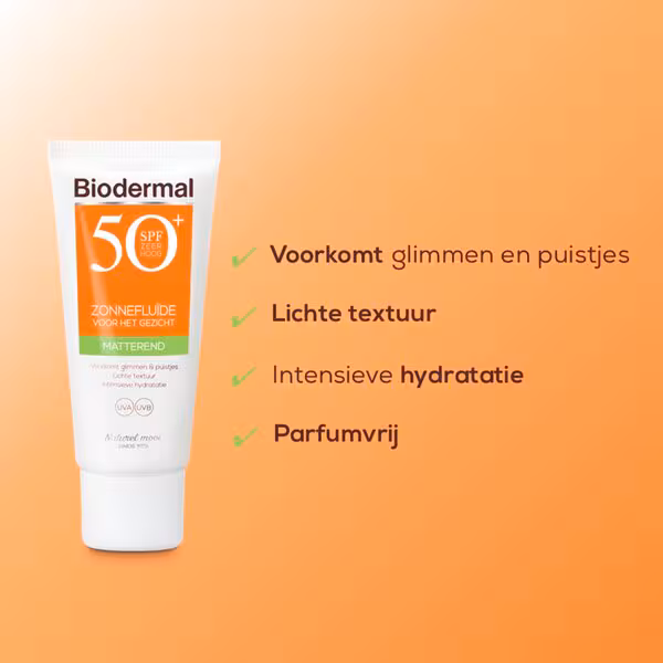 Biodermal SPF50 Mattifying Sun Fluid for your Face 40ml