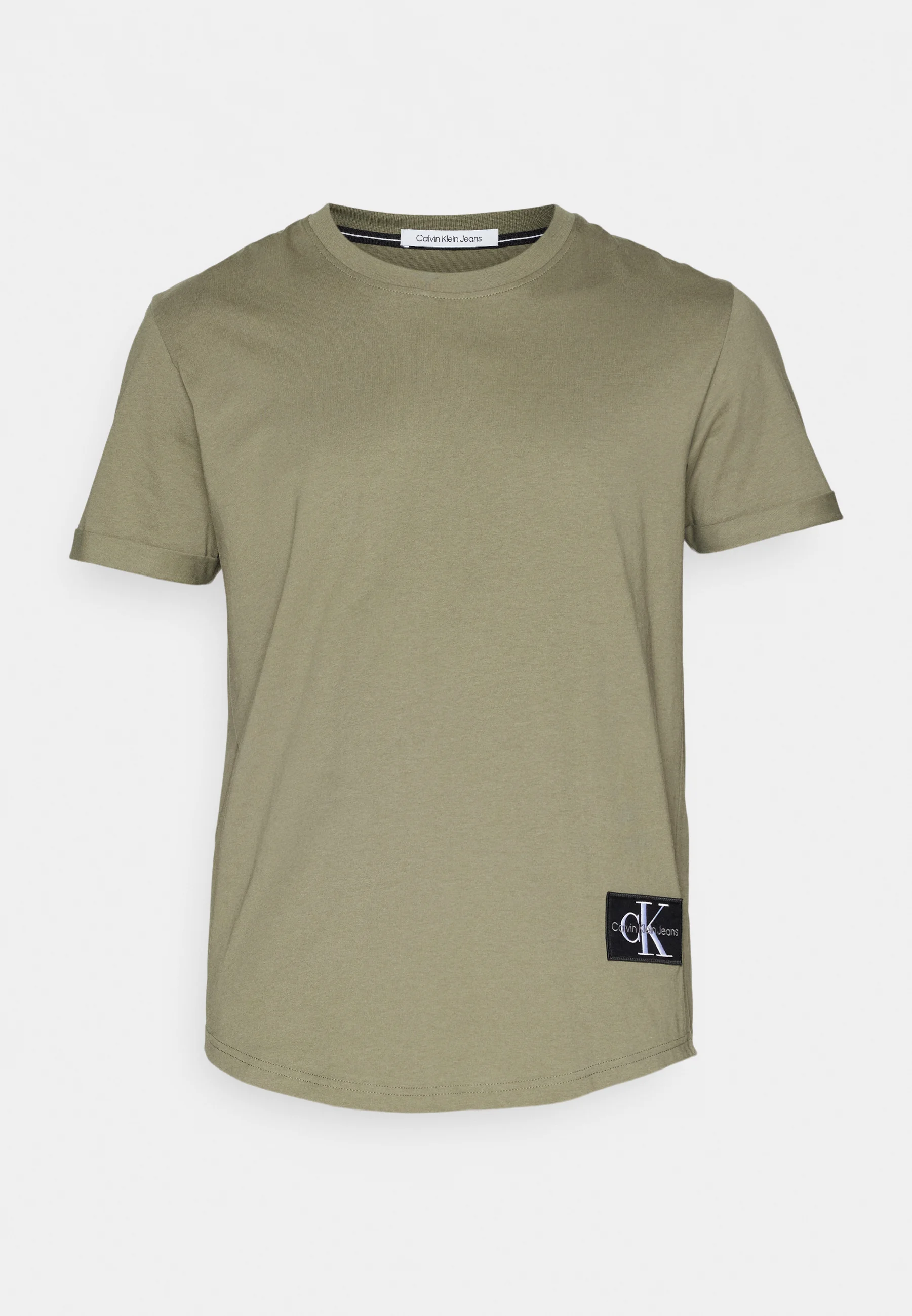 Calvin Klein Jeans BADGE TURN UP SLEEVE - Camiseta básica