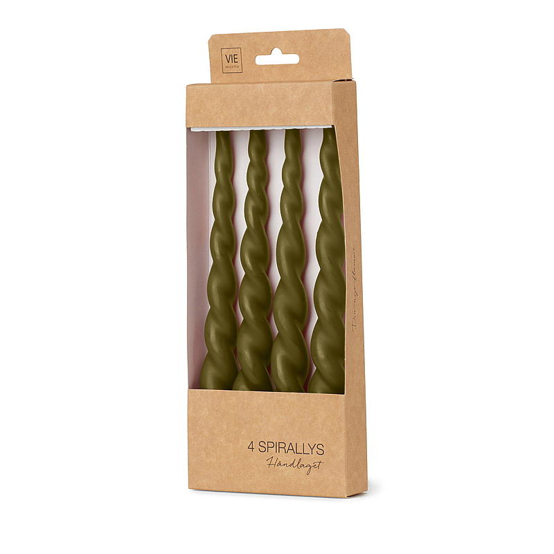 Vie Selected Spirallys 4-pk 24 cm olivengrønn