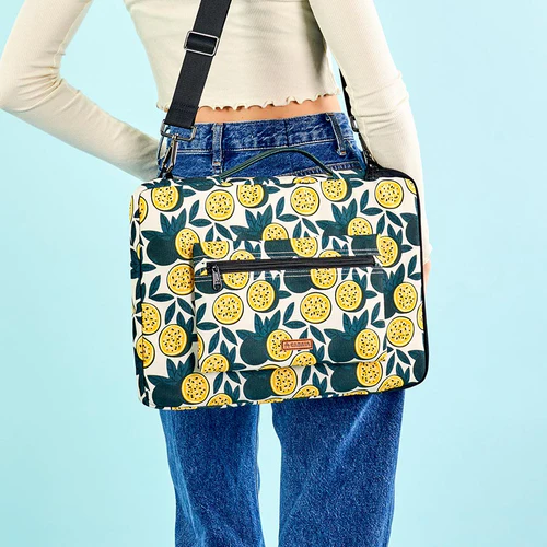 Laura Street 13/14 inch yellow laptop sleeve
