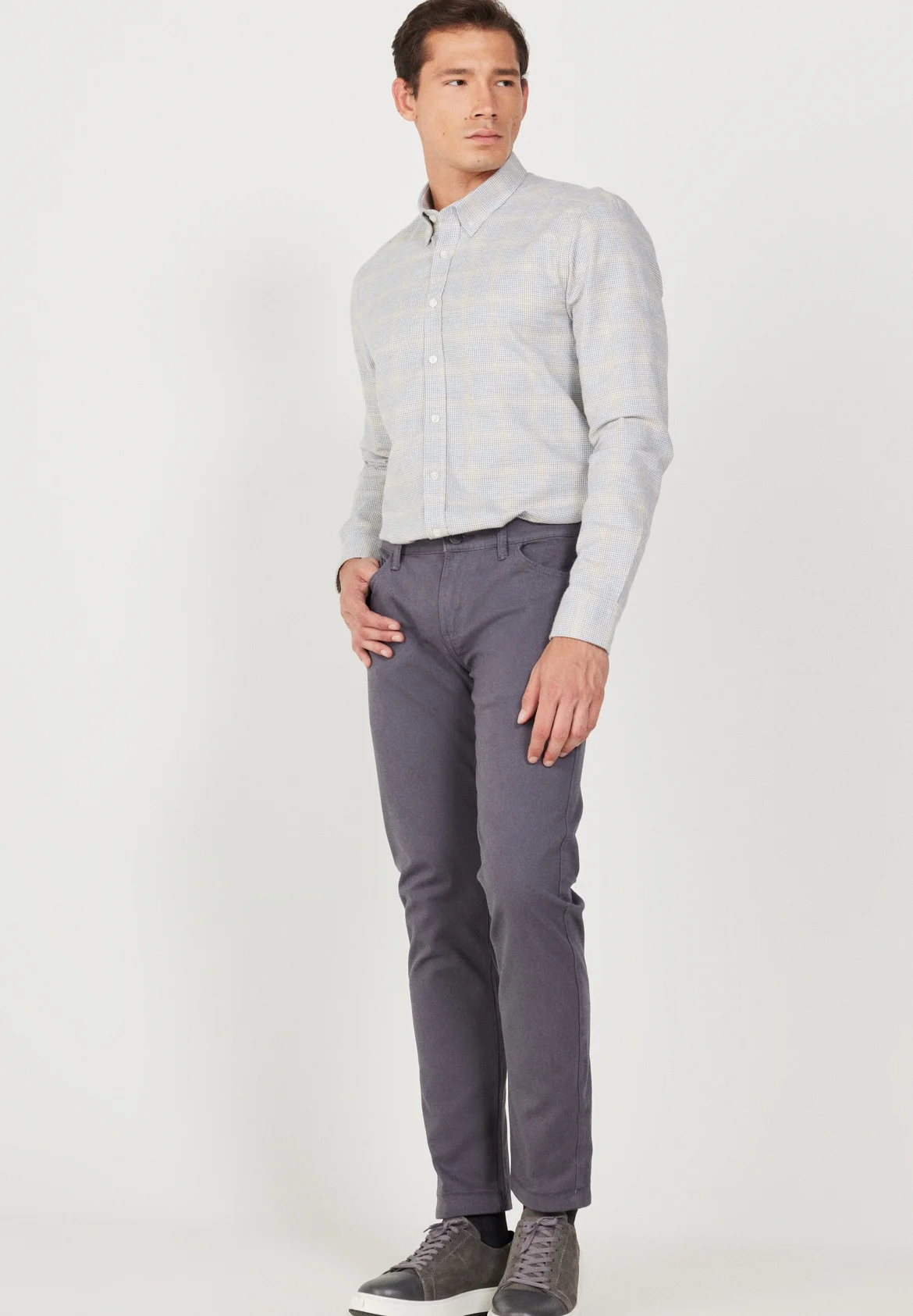 AC&CO / ALTINYILDIZ CLASSICS SLIM FIT CINCO BOLSILLOS - Pantalones