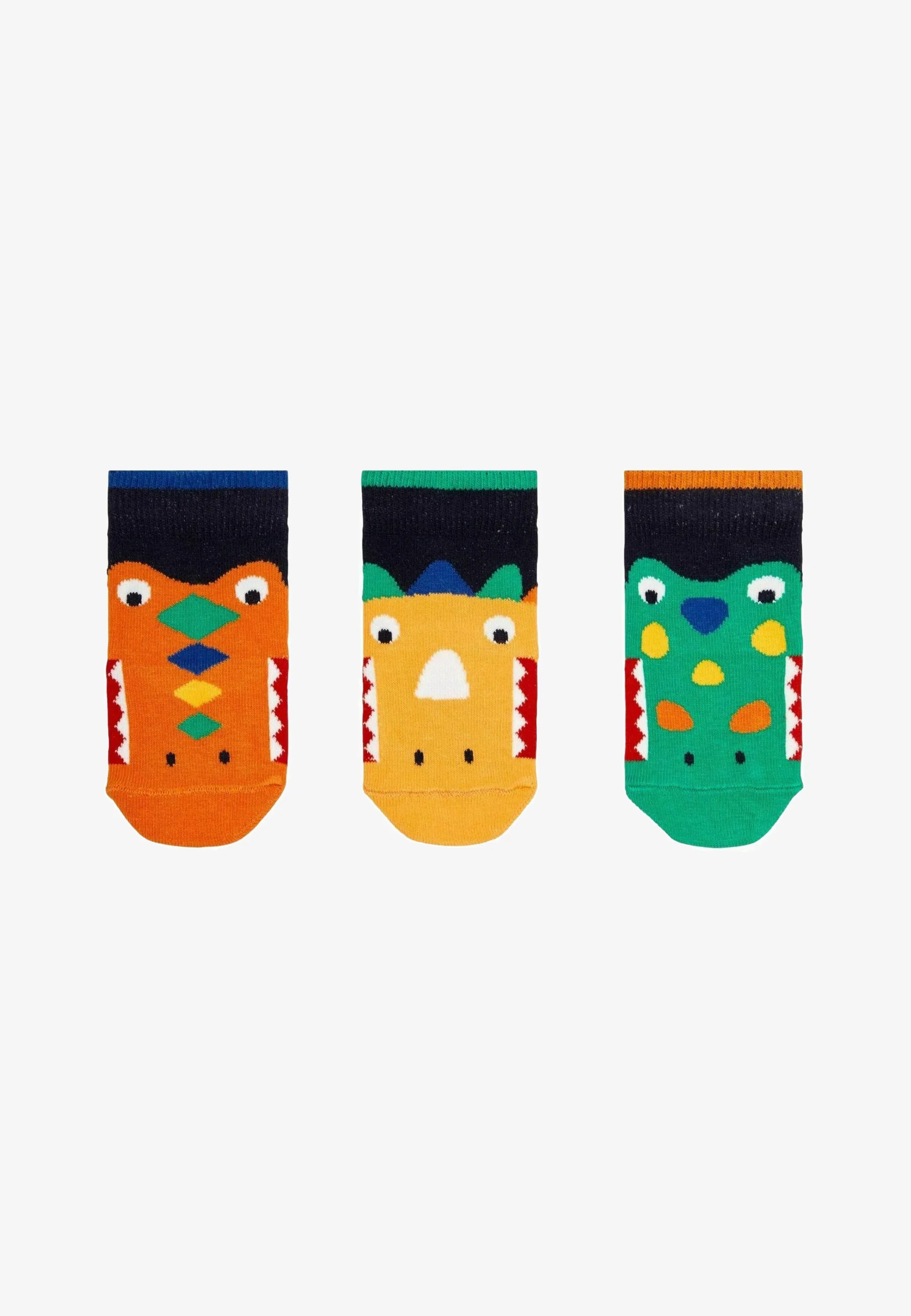 JoJo Maman Bébé 3-PACK DINO - REGULAR FIT - Calcetines