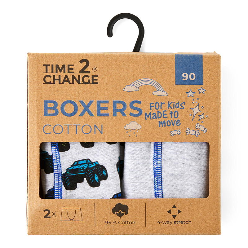 Time 2 Change Boxershorts 2-pk str 90